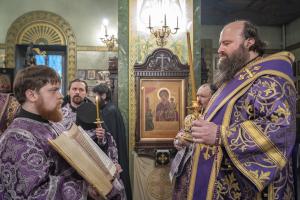 В канун Недели Торжества Православия епископ Городецкий и Ветлужский Парамон совершил Всенощное бдение в Городецком Феодоровском мужском монастыре