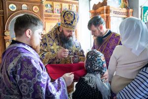 В Неделю 4-ю Великого поста епископ Городецкий и Ветлужский Парамон совершил Божественную литургию в храме Пресвятой Живоначальной Троицы с. Скоробогатово