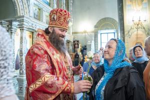 В Неделю святых жен-мироносиц епископ Городецкий и Ветлужский Парамон совершил Божественную литургию в Городецком Феодоровском мужском монастыре