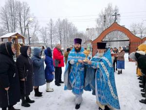 В соборе Воскресения Словущего р.п. Воскресенское состоялась торжественная встреча ковчега с частицей Ризы Пресвятой Богородицы