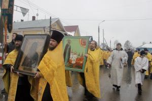 Архиерейское Богослужение и крестный ход в день памяти святого благоверного великого князя Александра Невского в Городецком Феодоровском мужском монастыре.