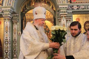 В день Обрезания Господня и памяти святителя Василия Великого, епископ  Городецкий и Ветлужский Августин совершил Божественную литургию в кафедральном соборе Феодоровского монастыря.