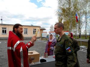 Руководителем отдела Городецкой епархии по взаимодействию с вооруженными силами и силовыми структурами иереем Александром Рябковым был проведен Пасхальный молебен