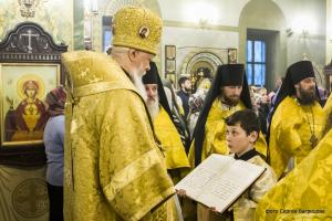 Архиерейское Богослужение в день памяти преподобного Варлаама Хутынского