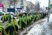 В день чествования святого благоверного великого князя Александра Невского епископ Городецкий и Ветлужский Августин возглавил городской Крестный ход