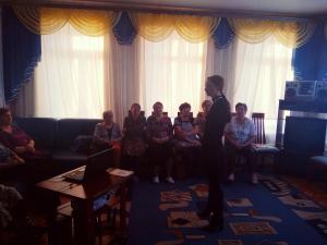 Встреча с пенсионерами в Ковернино
