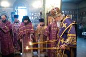 В день памяти 40 мучеников Севастийских епископ Городецкий и Ветлужский Августин совершил Вечерню с Литургией Преждеосвященных Даров в кафедральном соборе иконы Божией Матери Феодоровская