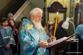 Епископ Городецкий и Ветлужский Августин совершил утреню с чтением акафиста Пресвятой Богородице в Городецком Феодоровском мужском монастыре