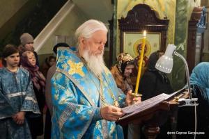 Епископ Городецкий и Ветлужский Августин совершил утреню с чтением акафиста Пресвятой Богородице в Городецком Феодоровском мужском монастыре