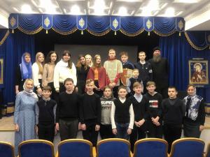22 февраля Центр Православной культуры имени святого благоверного великого князя А. Невского Городецкого Феодоровского мужского монастыря посетила группа школьников Средней школы № 8 г. Заволжья.