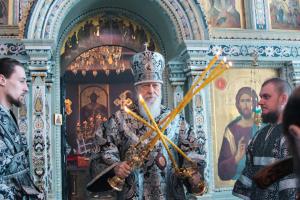 Епископ Городецкий и Ветлужский Августин совершил Литургию Преждеосвященных Даров в Городецком Феодоровском мужском монастыре