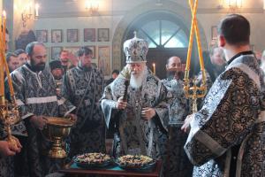 Епископ Городецкий и Ветлужский Августин совершил Литургию Преждеосвященных Даров в Городецком Феодоровском мужском монастыре