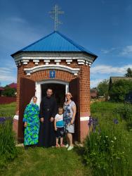 Молебен в деревне Пустошь